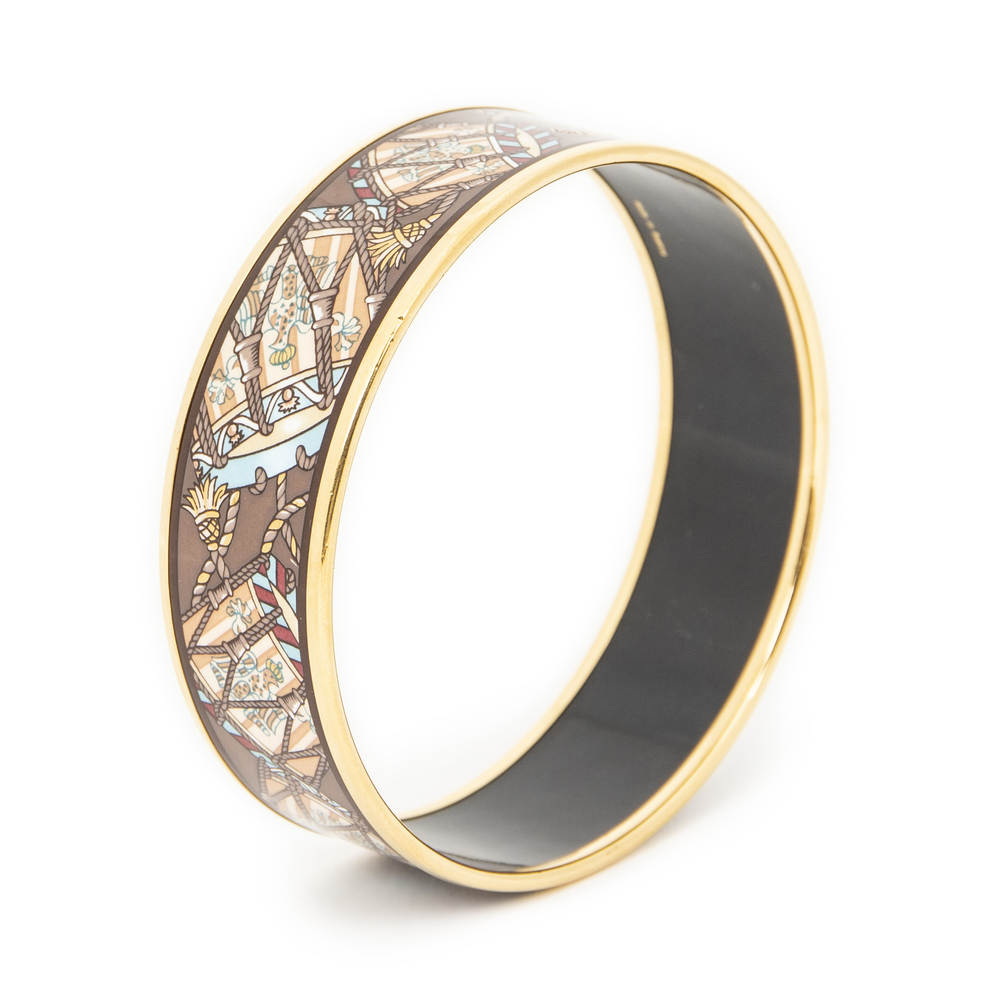 Hermes Enamel Bangle MM